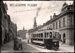 historical photomontage of Pelhřimov town